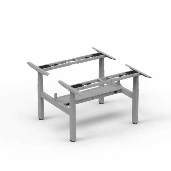 Alice quad-motor sit-stand desk frame height adjustable middle cable tray edf34xs