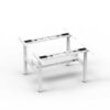 Alice quad-motor sit-stand desk frame height adjustable middle cable tray edf34xw