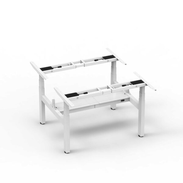 Alice quad-motor sit-stand desk frame height adjustable middle cable tray edf34xw