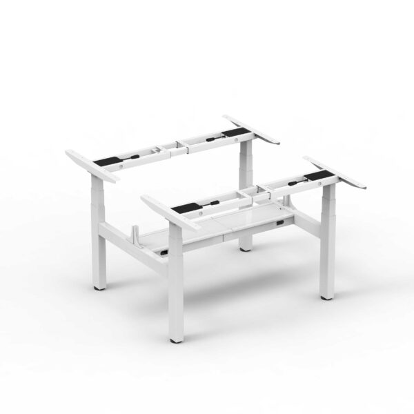 Alice quad-motor sit-stand desk frame height adjustable middle cable tray edf34xw