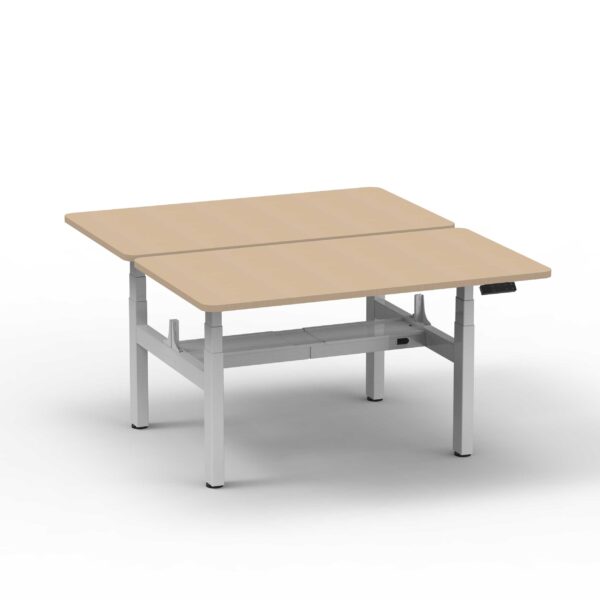 Alice quad-motor sit-stand desk frame height adjustable middle cable tray edf34xw