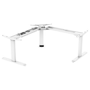 Ergo Triple-motor sit-stand desk frame 3-stage columns (in Black, Silver, White)