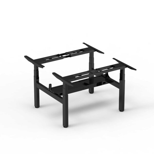 Alice quad-motor sit-stand desk frame height adjustable middle cable tray edf34xb