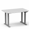 Ergo Ultra EDF45 desk frame image in silver white desktop
