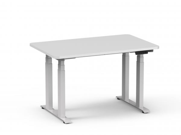 Ergo Ultra EDF45 desk frame image in white with white desktop