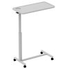 Aura Lite Spring Assisted Height Adjustable Over-bed Table in White