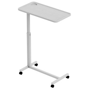Aura Lite Mechanical Spring Height Adjustable Over-bed Table (in White, Black)