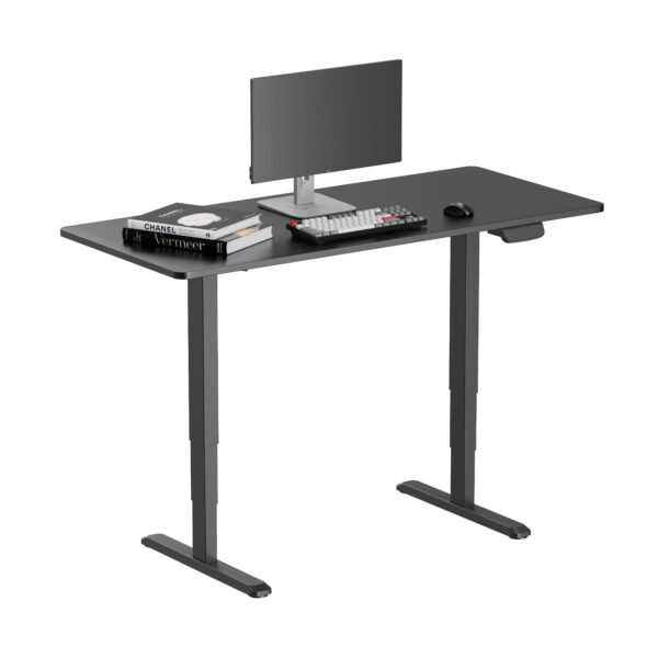 EDF52DB Ergolite Black dual-motor electric desk frame