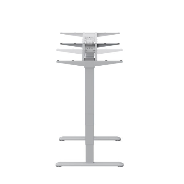 EDF52DS Ergolite Silver dual-motor electric desk frame