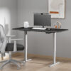 EDF52DS Ergolite Silver dual-motor electric desk frame