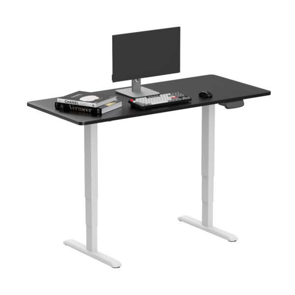 EDF52DW Ergolite White dual-motor electric desk frame