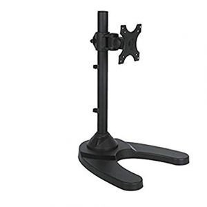 Strata Stand (no arm) for 1x LCD 10kg, 44cm Pole, Weighted Base - Black