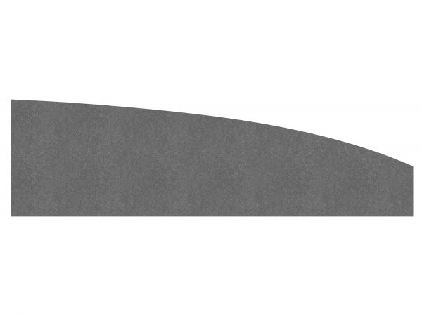 EcoCurve desk screen image in dark / slate grey