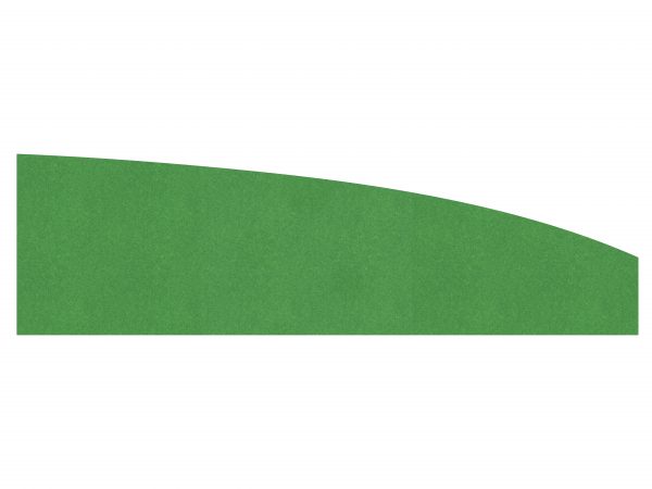EcoCurve desk screen image in green