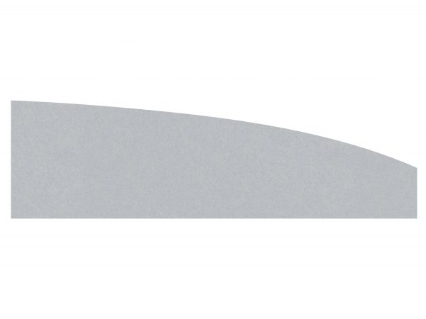 EcoCurve desk screen image in light grey