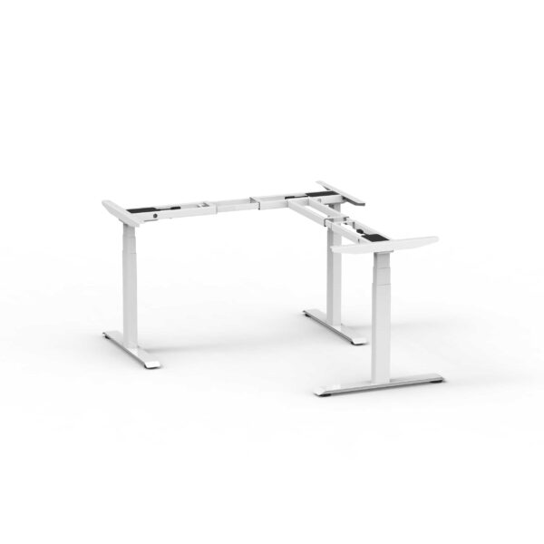 EDF32XRDKW Alice Triple-motor sit-stand desk frame 3-stage column - WHITE