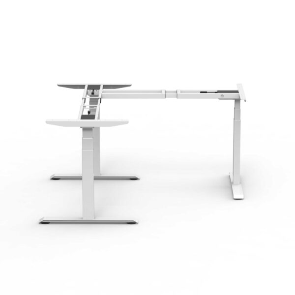EDF32XRDKW Alice Triple-motor sit-stand desk frame 3-stage column - WHITE