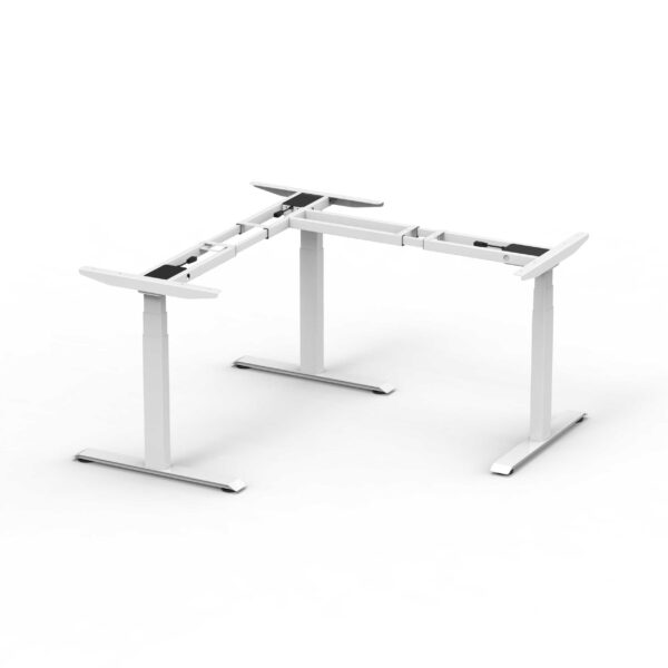 EDF32XRDKW Alice Triple-motor sit-stand desk frame 3-stage column - WHITE