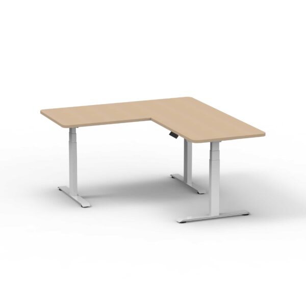 EDF32XRDKW Alice Triple-motor sit-stand desk frame 3-stage column - WHITE