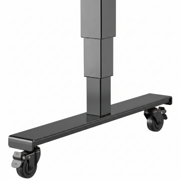 VELO castors on desk frame