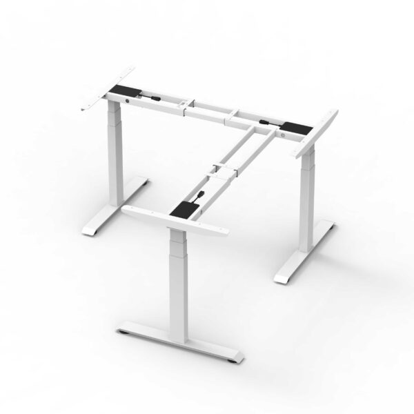 EDF32XRDKW Alice Triple-motor sit-stand desk frame 3-stage column - WHITE